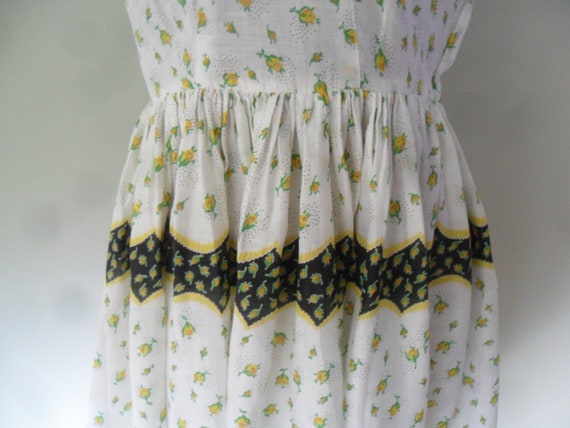 Darling 1950s Novelty Print Cotton Summer Dress |… - image 3