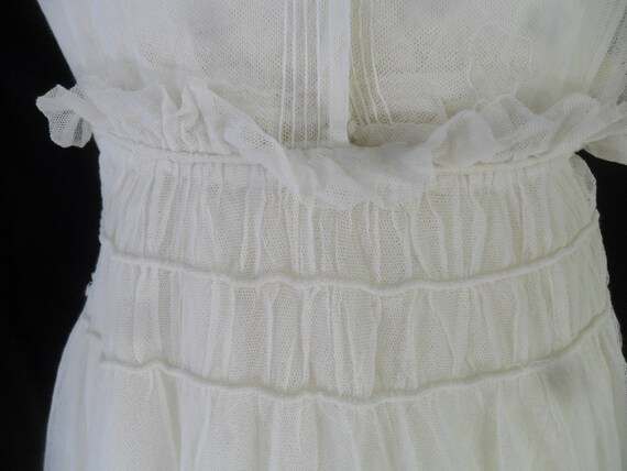 Early 1900s Eggshell White Graduation Dress - image 5