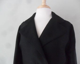 1960s Imagnin Dress Coat in Black | To go with your little black dress and string of pearls :)