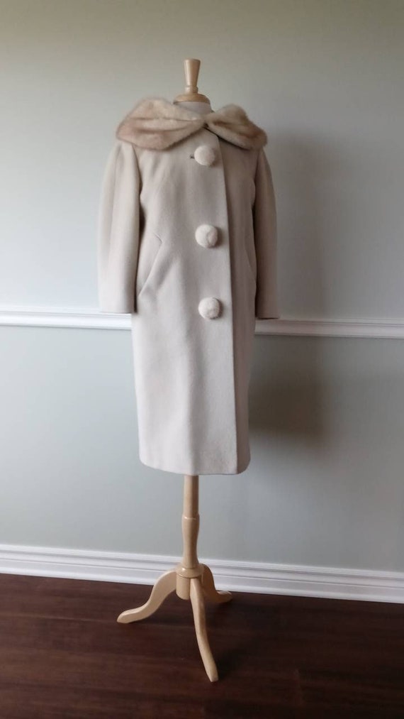 1950s Vicuna and Wool Blend Dress Coat in Camel | 