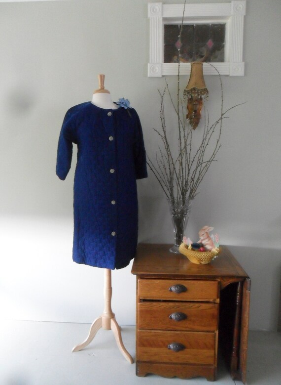 Screamin' 1960s Quilted Velvet Coat | Actually a h