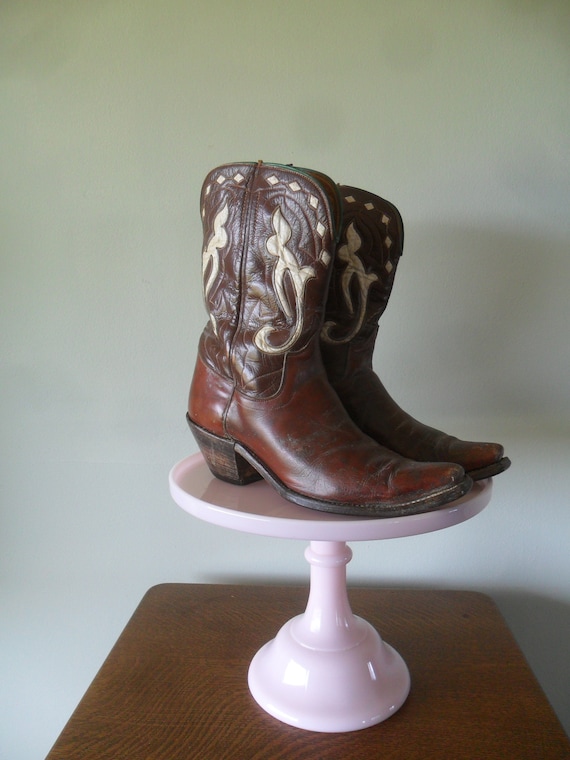1950s Cowboy Boots by 101 | Brown vamps and shafts