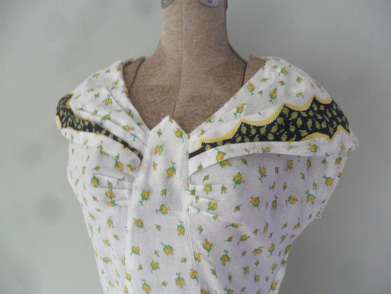 Darling 1950s Novelty Print Cotton Summer Dress |… - image 1