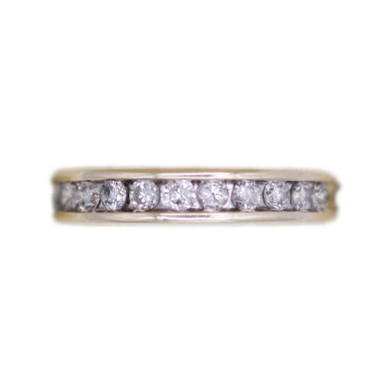 14K Gold and Diamond Ring - Size 6