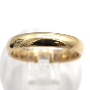 14k Yellow Gold Men&#39;s Wedding Band Ring Size 9