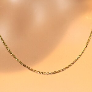 14k Yellow Gold Rope Chain 18 inch
