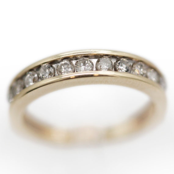 14K Gold and Diamond Ring - Size 6 - image 2