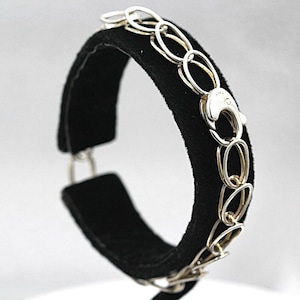 TIFFANY & CO Sterling Double Oval Link Loop Bracelet size 7