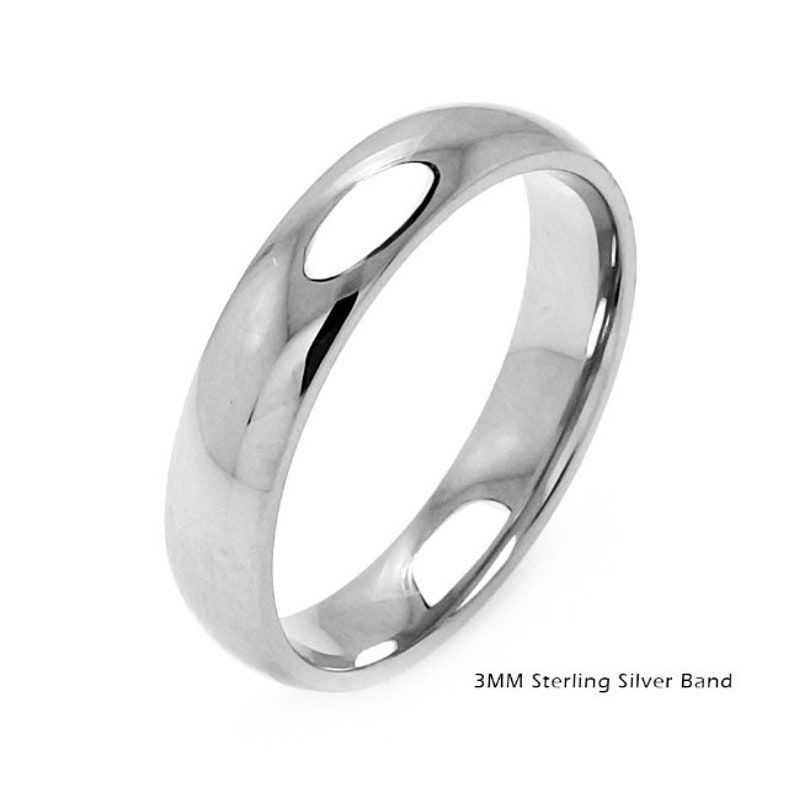 925 Sterling Silver Plain Band Rings 2mm10mm Sizes 513 Etsy