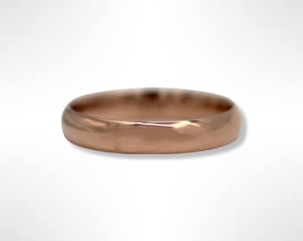 14K Rose Gold 4.2 MM Wedding Band (size 10.25)