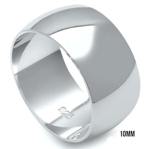 Sterling Silver Plain Band Ring 2mm-10mm Sizes 5-12 image 9