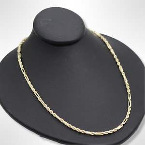 14k Yellow Gold Figarope Chain (18 inch )