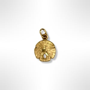 14k Gold Sand Dollar Pendant