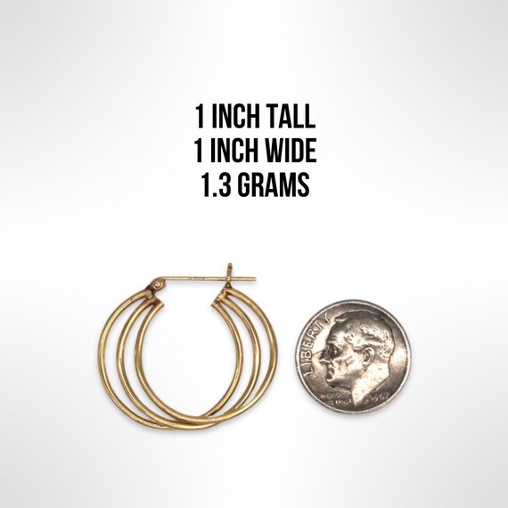 14k Gold Hoop Earrings - image 2