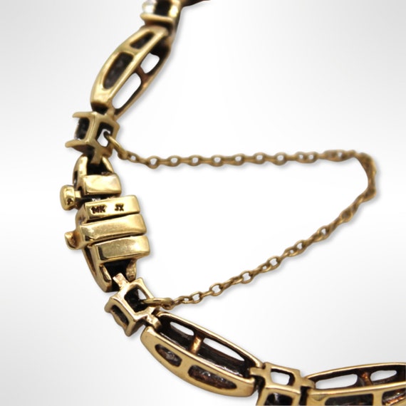 14K Gold ~2.00 ct t/w Natural Diamond Bracelet (6… - image 8