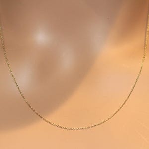0.95 mm 14k Yellow Gold  Rope Chain 18.5 inches