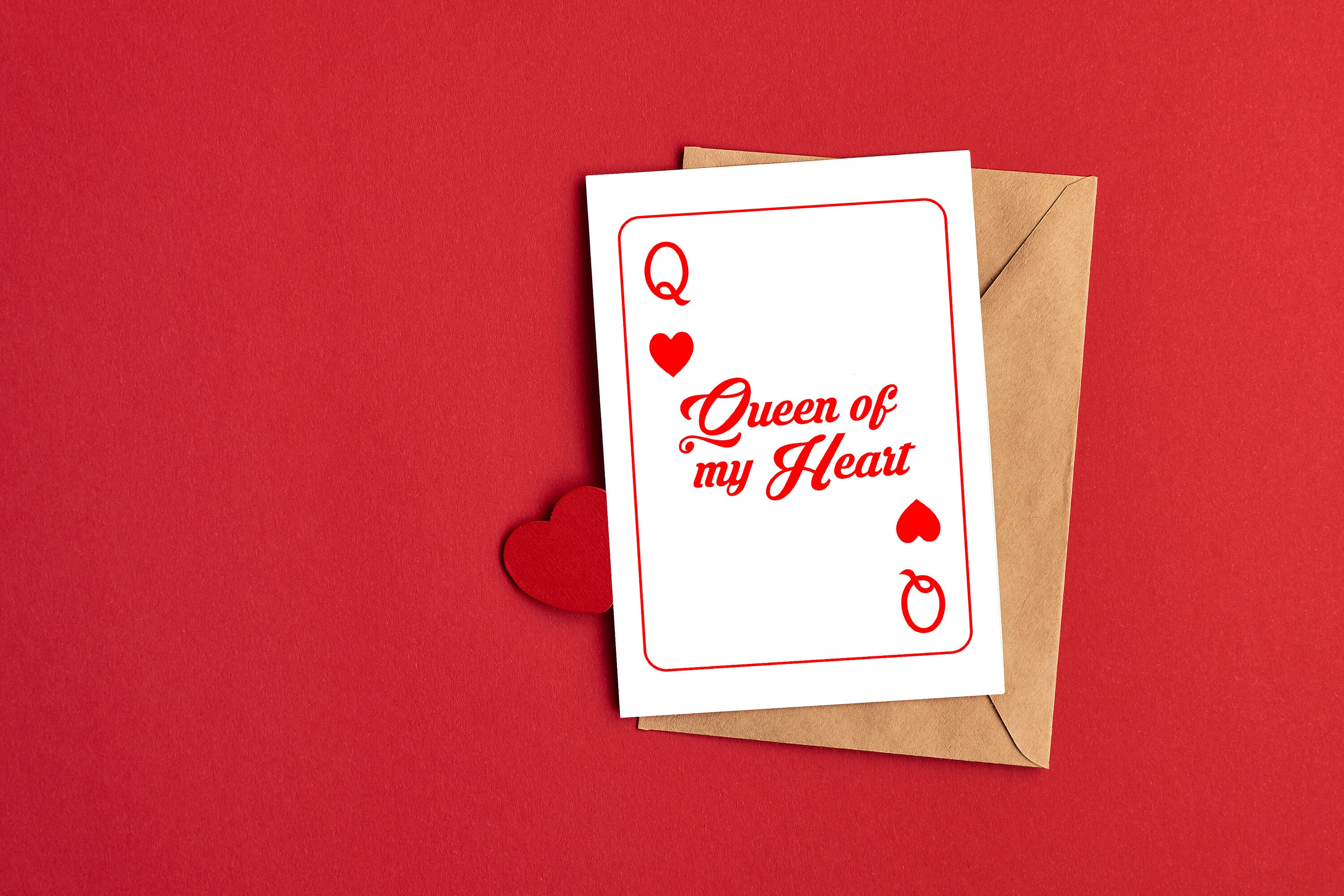 Queen of my Heart Valentines Card Valentines Day Etsy