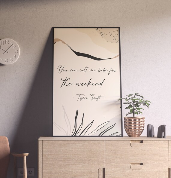 Taylor Swift Tis The Damn Season Lyrics Poster Evermore Etsy Uk
