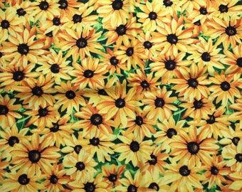 The State Flowers Black Eyed Susan   by Suzan Ellis for Northcott 100% Cotton *One Half Yard*