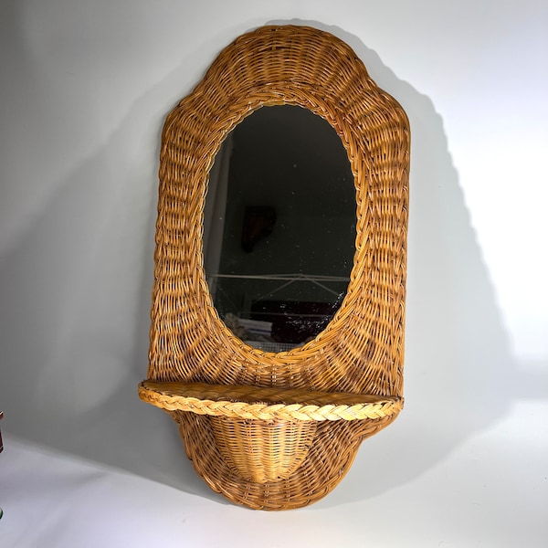 Mirror With Shelf Etsy