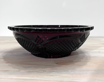 Vintage Avon Cape Cod Ruby red Bowl