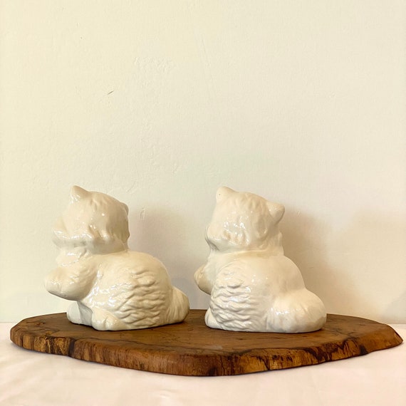 Set of Three Vintage Ceramic Cats - Etsy
