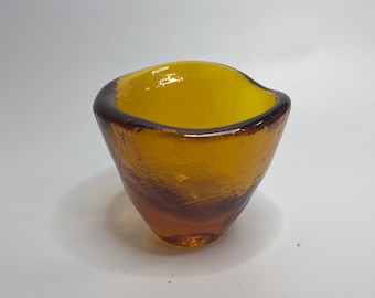 Thick Amber Glass Vase Bud Vase Vase Amber Glass - Etsy