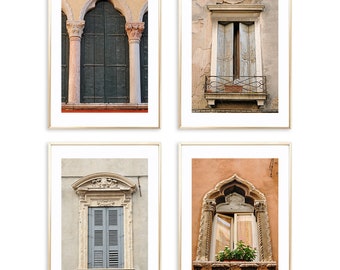 Italy Set of 4 prints, Venice prints, Gallery wall prints, Gallery wall art, Venice prints set of 4, Blush set wall art, Gallery wall set