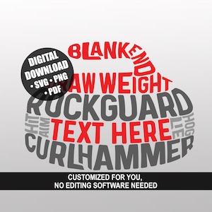 Curling Stone Word Art SVG PNG, personalizado para você com equipe, jogador ou nome Bonspiel etc., faça decalques e transferências com cortadores de vinil