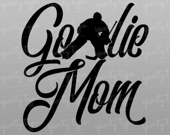 Hockey Torhüter Mom SVG & PNG Dateien: Craft Cutters (Instant Download)