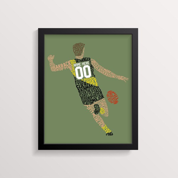 Football Wordle Etsy UK