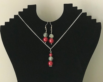 Berry and Ice earrings