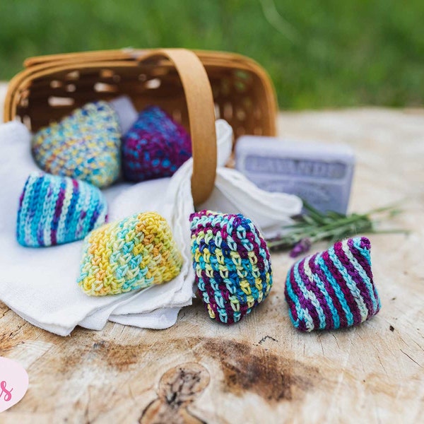 Lavender Bonbons, Crochet Pattern | Instant PDF download, English, Home Decor, lavender pouch, lavender sachets, crochet gift