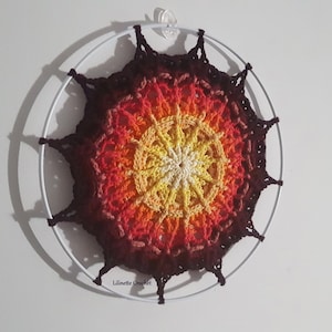 Mandala der Jahreszeiten feiern | Mandala Häkelanleitung, PDF Download, Häkelanleitung, Dekokissen, Traumfänger, Wandbehang, Häkeldecke
