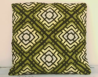 Samsan | Crochet cushion and Afghan Block Pattern, Instant PDF download, English, Home Decor, Pillow, Cushion, afghan, throw