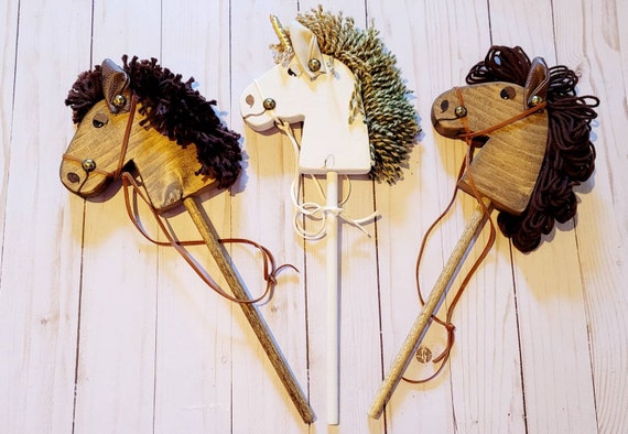 Wooden Hobby Horse for American Girl Our Generation Any - Etsy