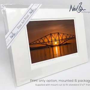 The Forth Bridge & Firth of Forth, Scotland - A6 (7&quot; x 5&quot;) Unframed Scottish Fine Art Photo Print by Neil Barr of NB Photography