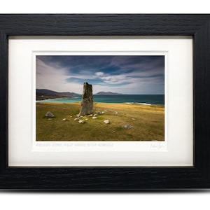 Macleod&#39;s Stone, West Harris, Outer Hebrides, Scotland - A6 (7&quot; x 5&quot;) Framed Scottish Fine Art Photo Print by Neil Barr