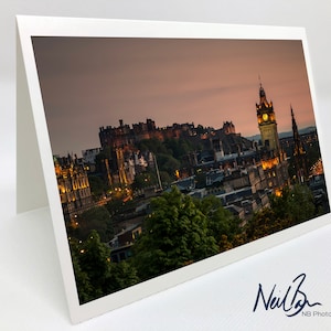 Edinburgh Castle - Schottland Grußkarte des schottischen Landschaftsfotografen Neil Barr - Innen leer