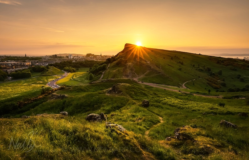 A6 Framed Scottish Fine Art Photo Print by Neil Barr of NB Photography A6 Holyrood Park Edinburgh Arthurs Seat Scotland 7 x 5