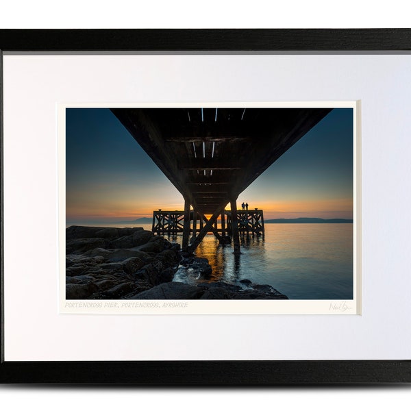 Portencross Pier Ayrshire Scotland - A4 (40x30cm) Framed Scottish Fine Art Photo Print by Neil Barr of NB Photography