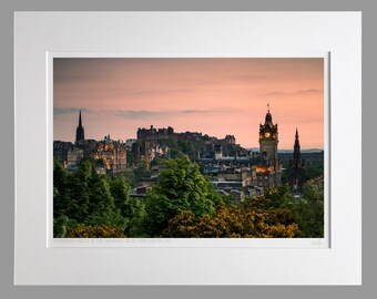 Edinburgh Castle from Calton Hill, Scotland - A3 (50x40cm) Unframed Scottish Fine Art Photo Print by Neil Barr