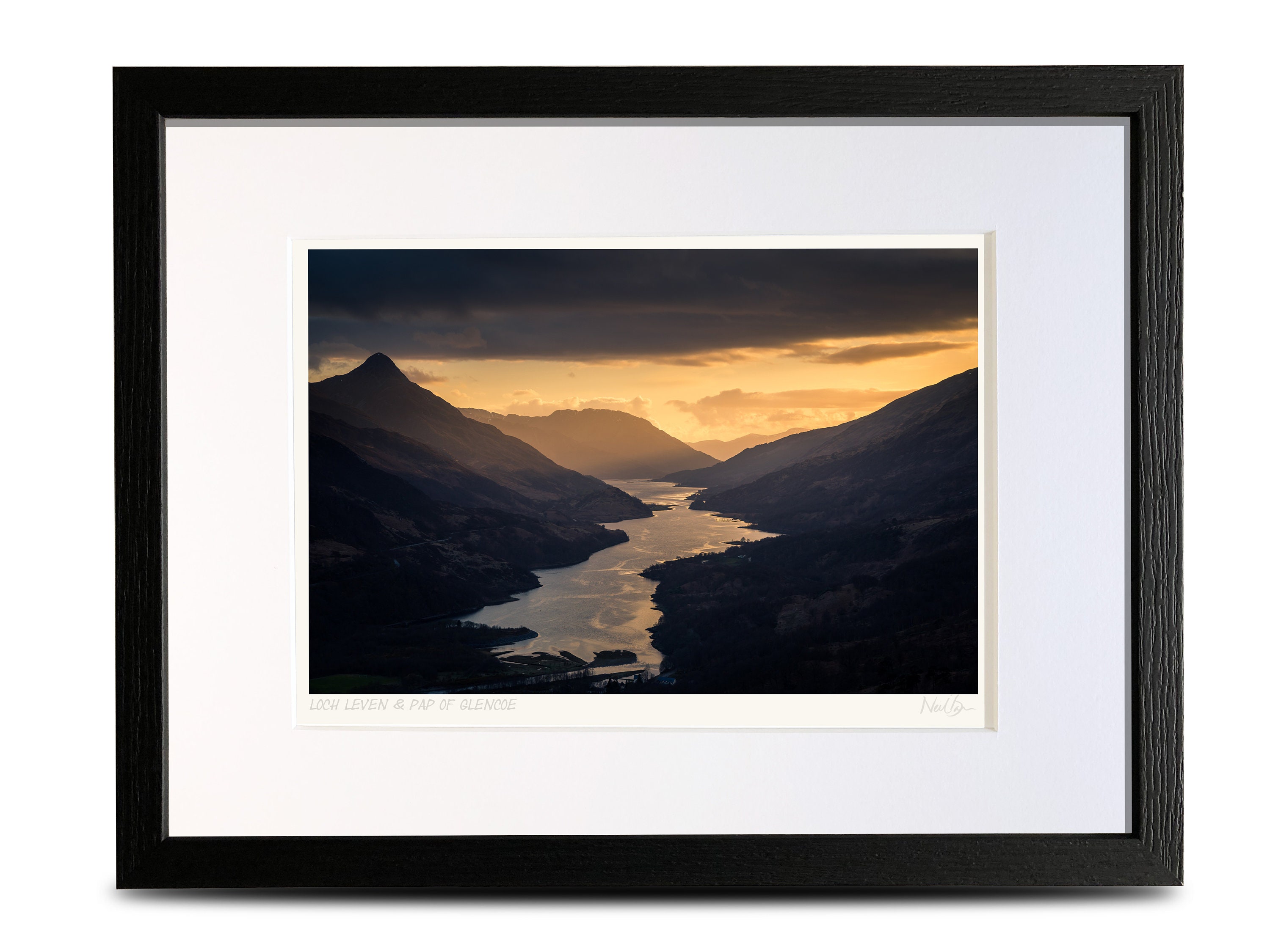 Loch Leven & Pap of Glencoe Scotland A4 40x30cm Framed - Etsy Canada