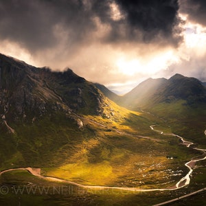 Glen Coe Highlands Buachaille Etive Mor Scotland - Large Panoramic Unframed Fine Art Photo Print by Neil Barr of NB Photography