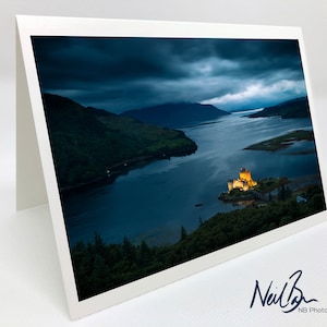 Château d'Eilean Donan - Carte de voeux Ecosse par le photographe paysagiste écossais Neil Barr - Intérieur vierge