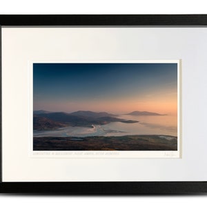 Luskentyre & Sheileboist West Harris in Outer Hebrides Scotland - A4 (40x30cm) Framed Scottish Fine Art Photo Print by Neil Barr