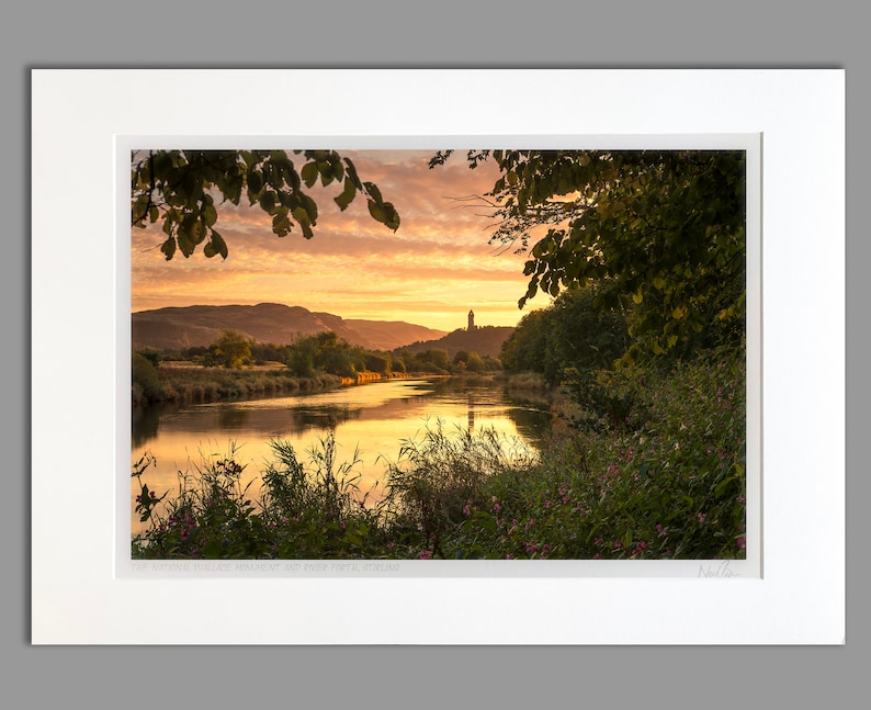 70x50cm A2 A2 The Wallace Monument Stirling Scotland Unframed Scottish Fine Art Photo Print by Neil Barr of NB Photography