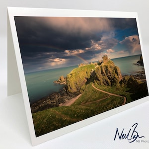 Dunnottar Castle Aberdeenshire - Scottish Greeting Card by Scotland Landscape Photographer Neil Barr - Blank Inside