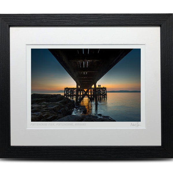 Portencross Pier Ayrshire Scotland - A5 (10" x 8") Framed Scottish Fine Art Photo Print by Neil Barr of NB Photography