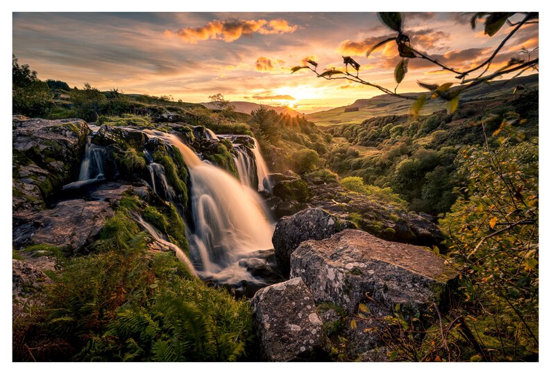 Cascada de Loup of Fintry, Endrick Water, Stirling, Escocia - A3 (40 x 50 cm) (Enmarcada y sin enmarcar) - Impresión fotográfica de paisaje escocés - Regalo de Escocia imagen 2